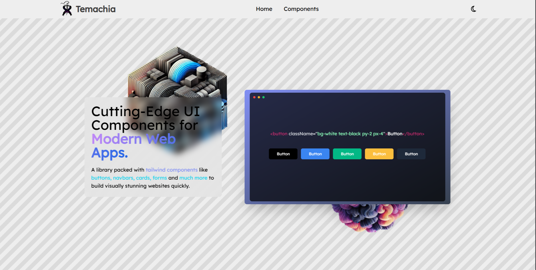 An image of the Temachia - Component Library (Work In Progress) project.